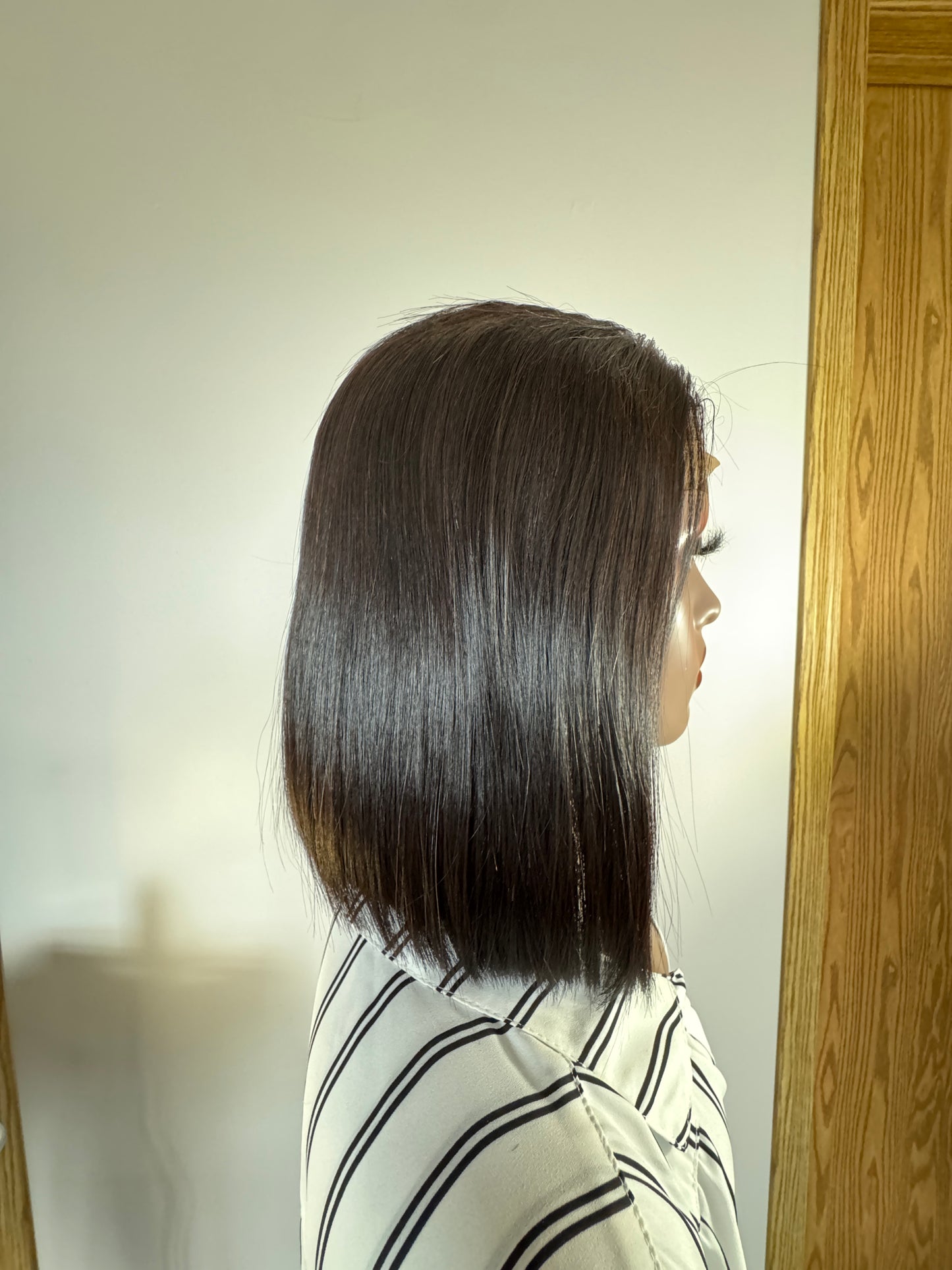 12 Inch Natural Black Hair with 2*6 closure