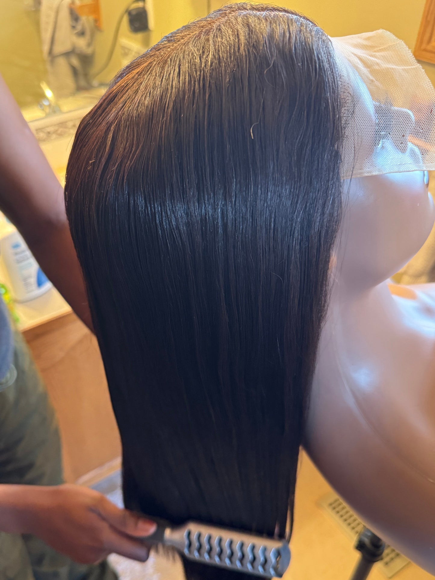 24 Inch Natural Black Hair with 5x5 closure