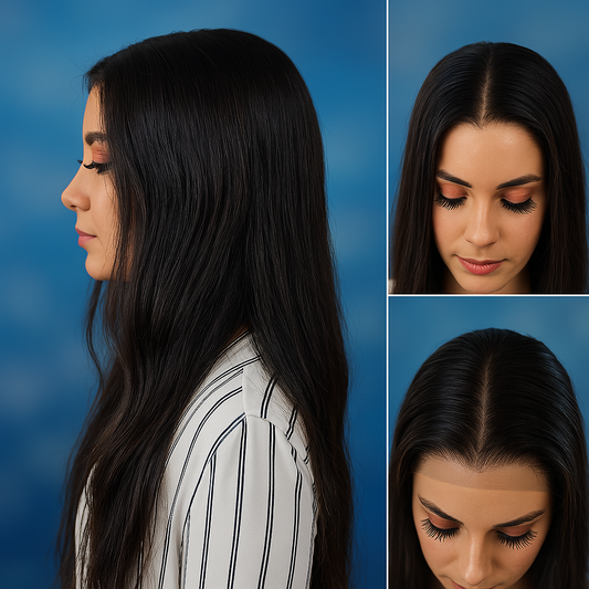 24 Inch Natural Black Hair with 5x5 closure