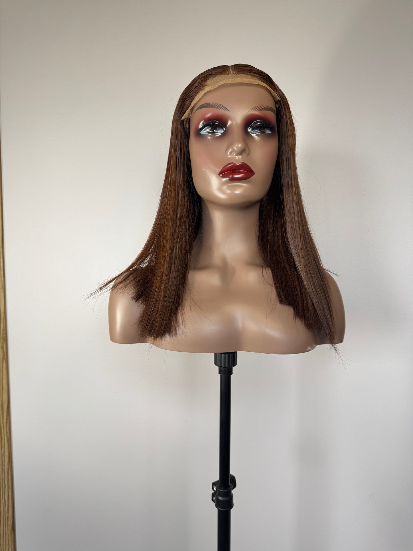 18 Inch Honey Brown Hair with 5x5 closure