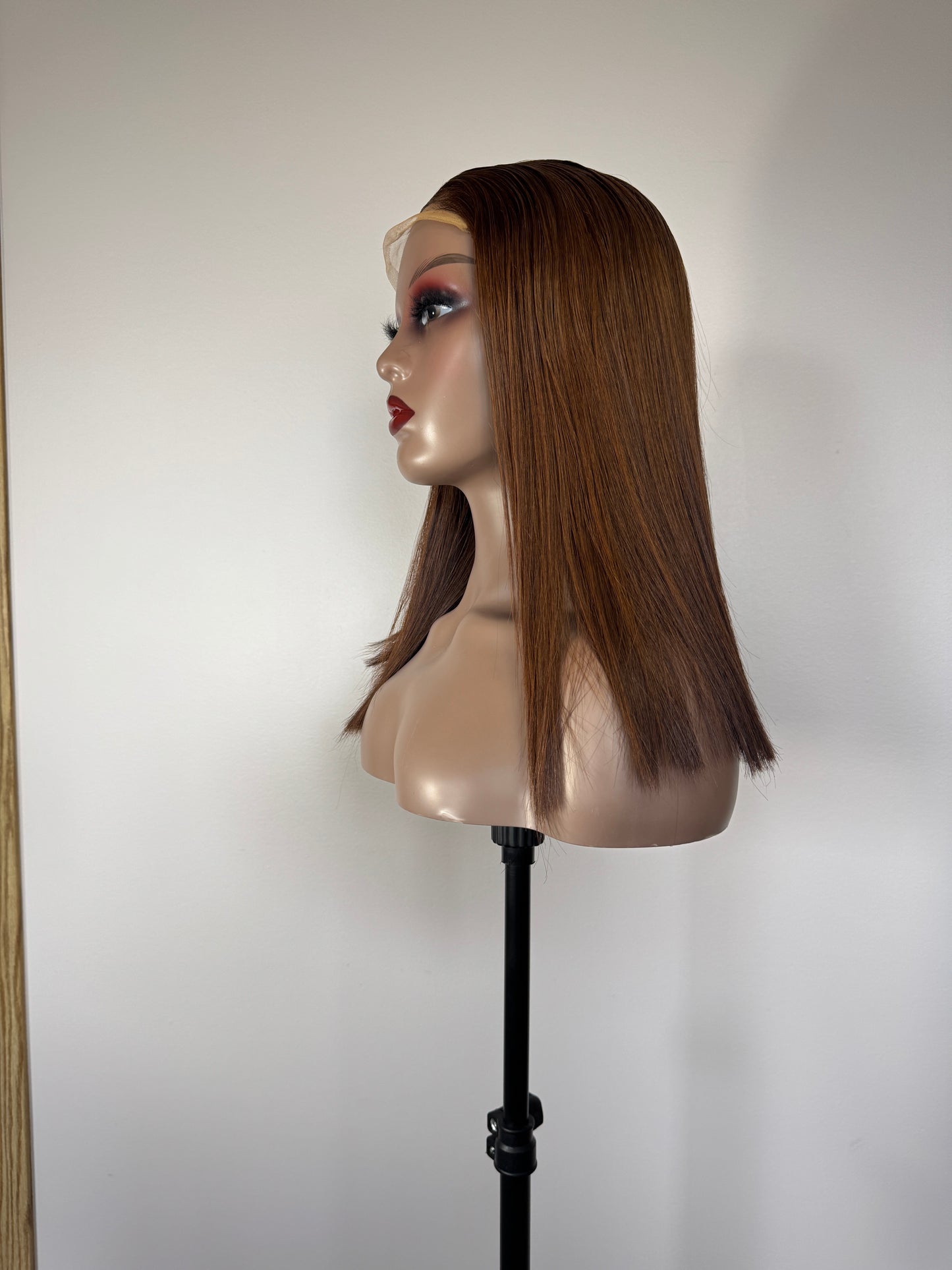 18 Inch Honey Brown Hair with 5x5 closure