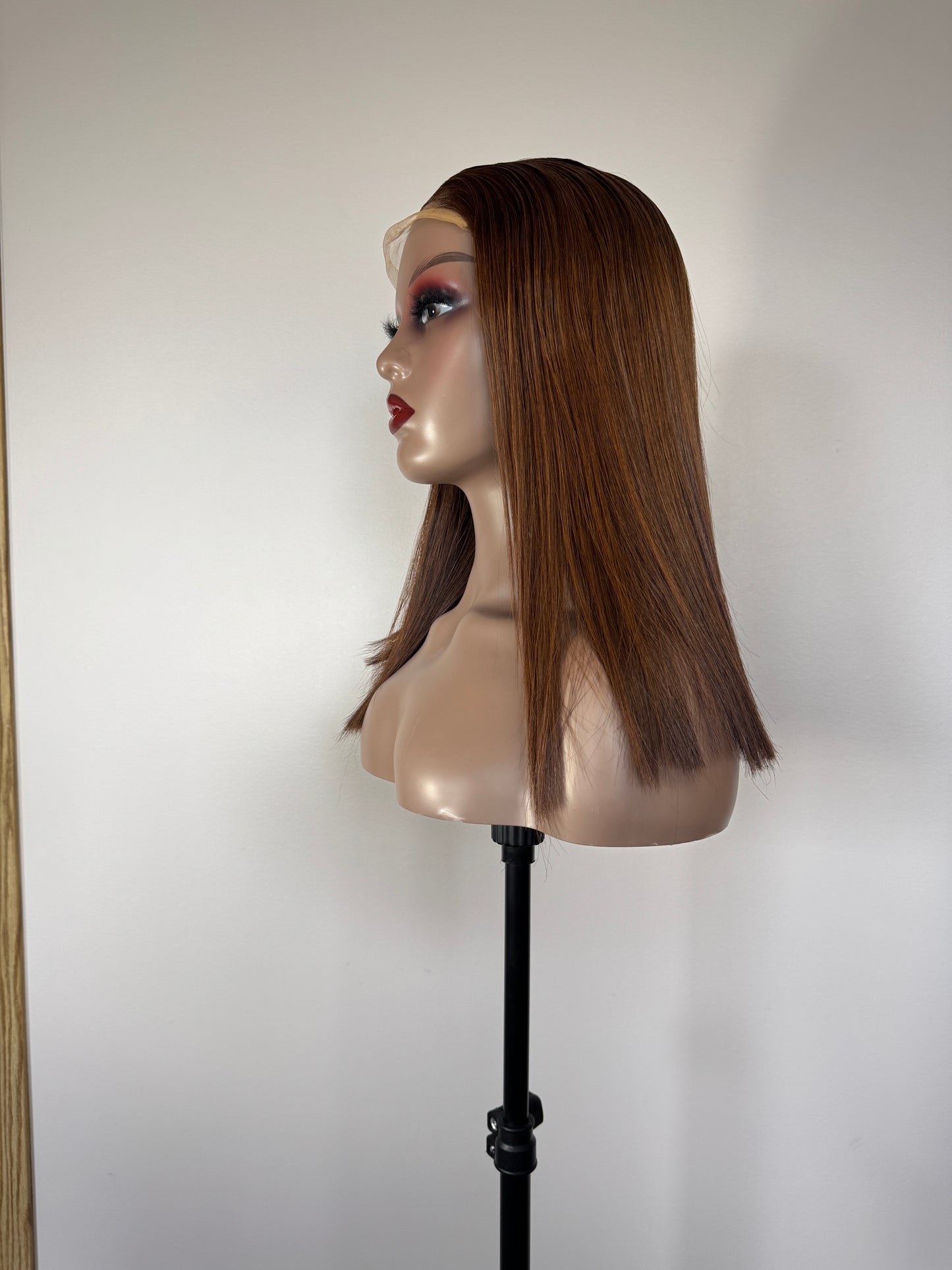 18 Inch Honey Brown Hair with 5x5 closure
