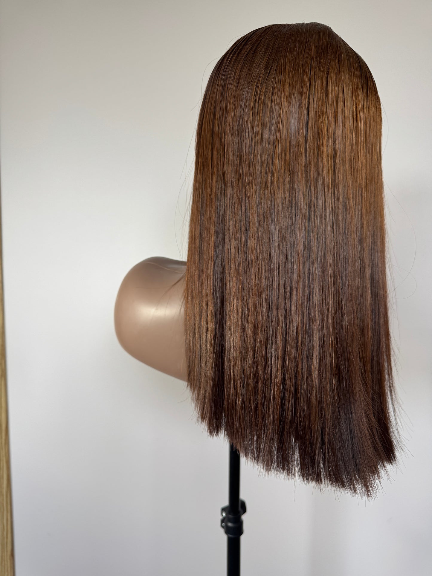 18 Inch Honey Brown Hair with 5x5 closure